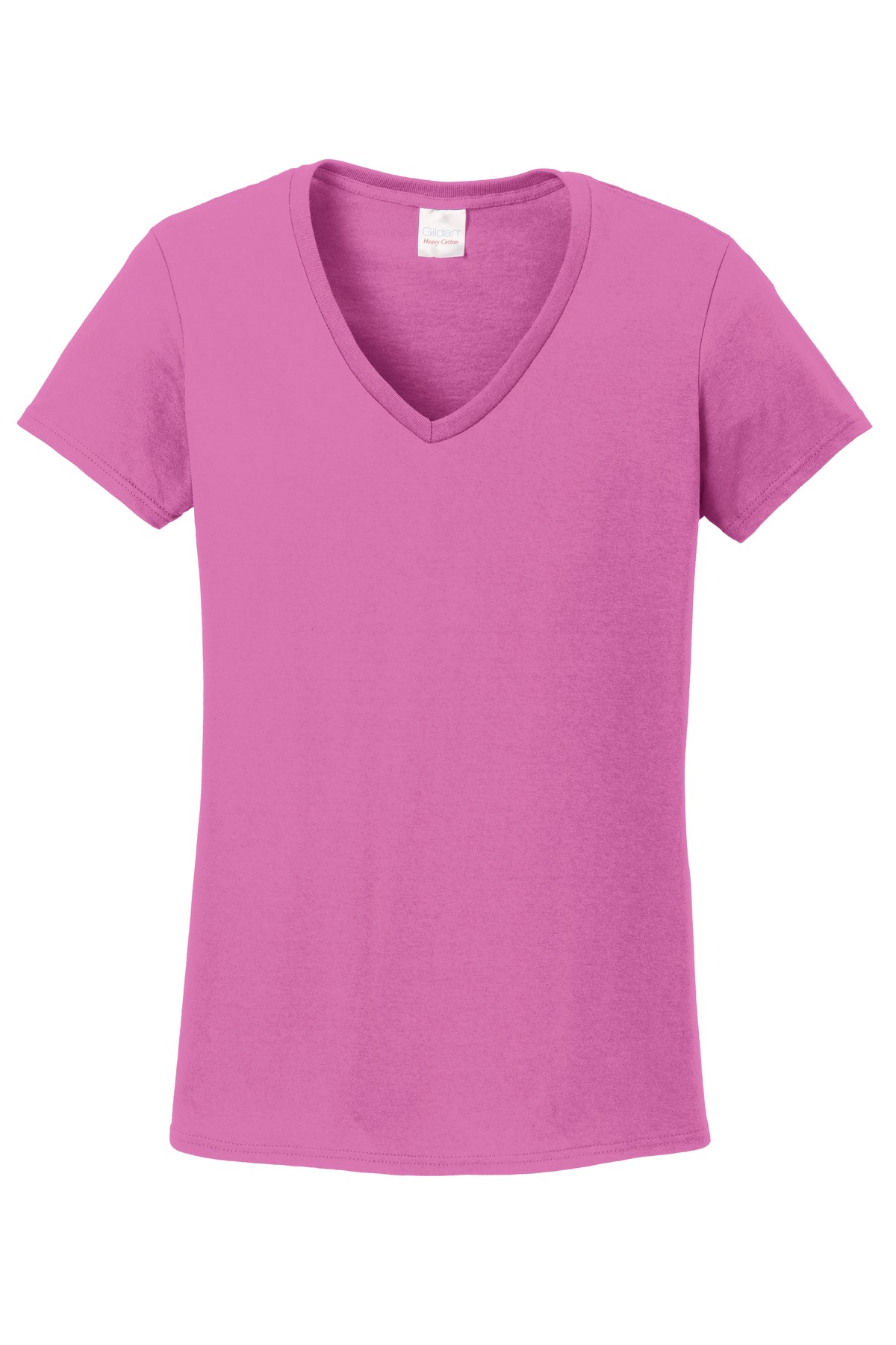 5V00L Gildan &#174;  Ladies Heavy Cotton ™  100% Cotton V-Neck T-Shirt. 1