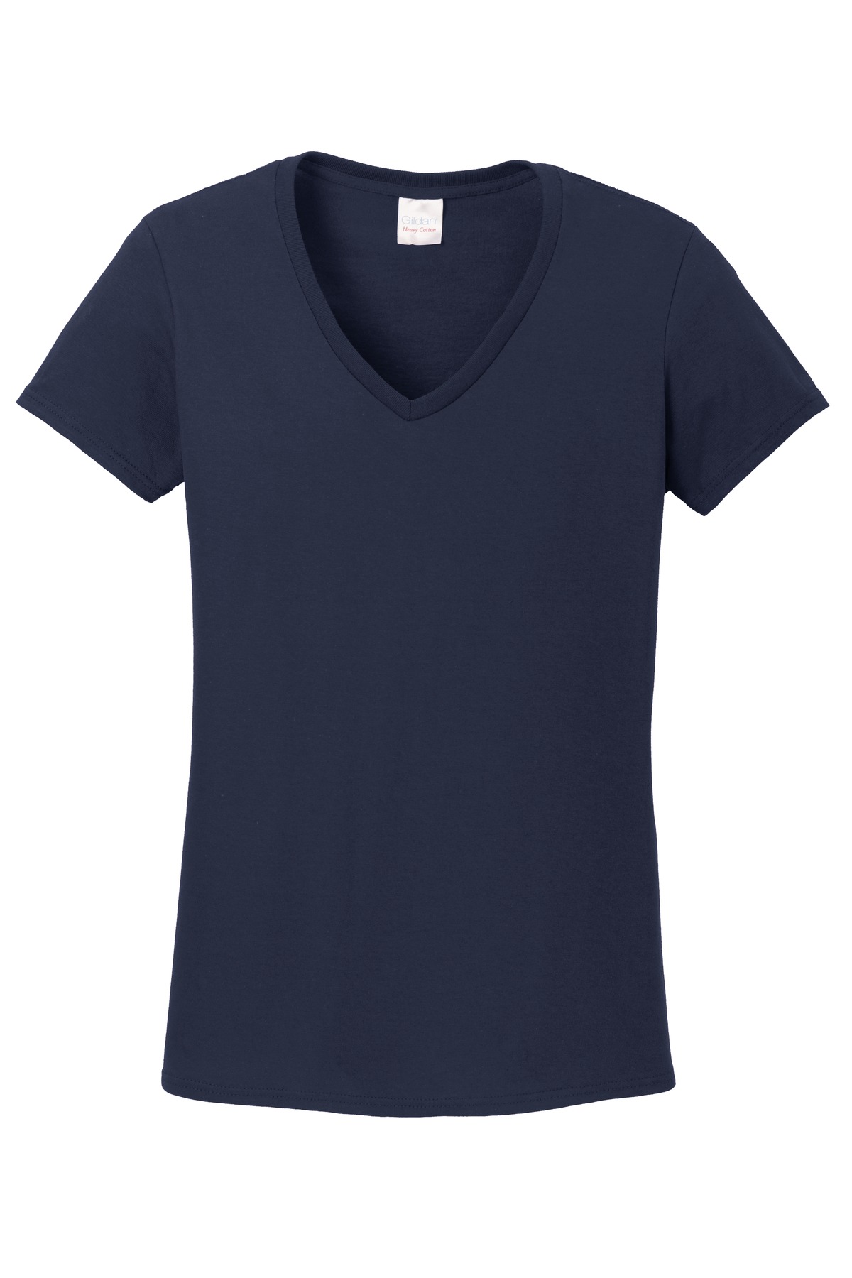 5V00L Gildan &#174;  Ladies Heavy Cotton ™  100% Cotton V-Neck T-Shirt. 1