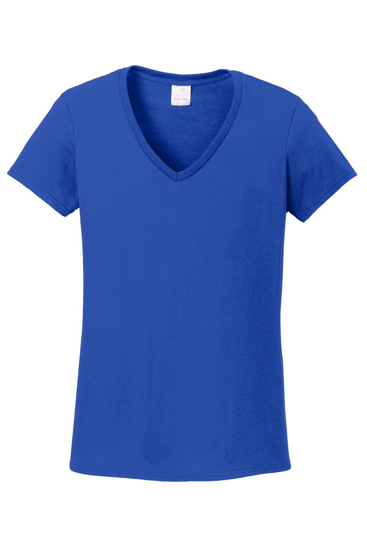 5V00L Gildan &#174;  Ladies Heavy Cotton ™  100% Cotton V-Neck T-Shirt. 1