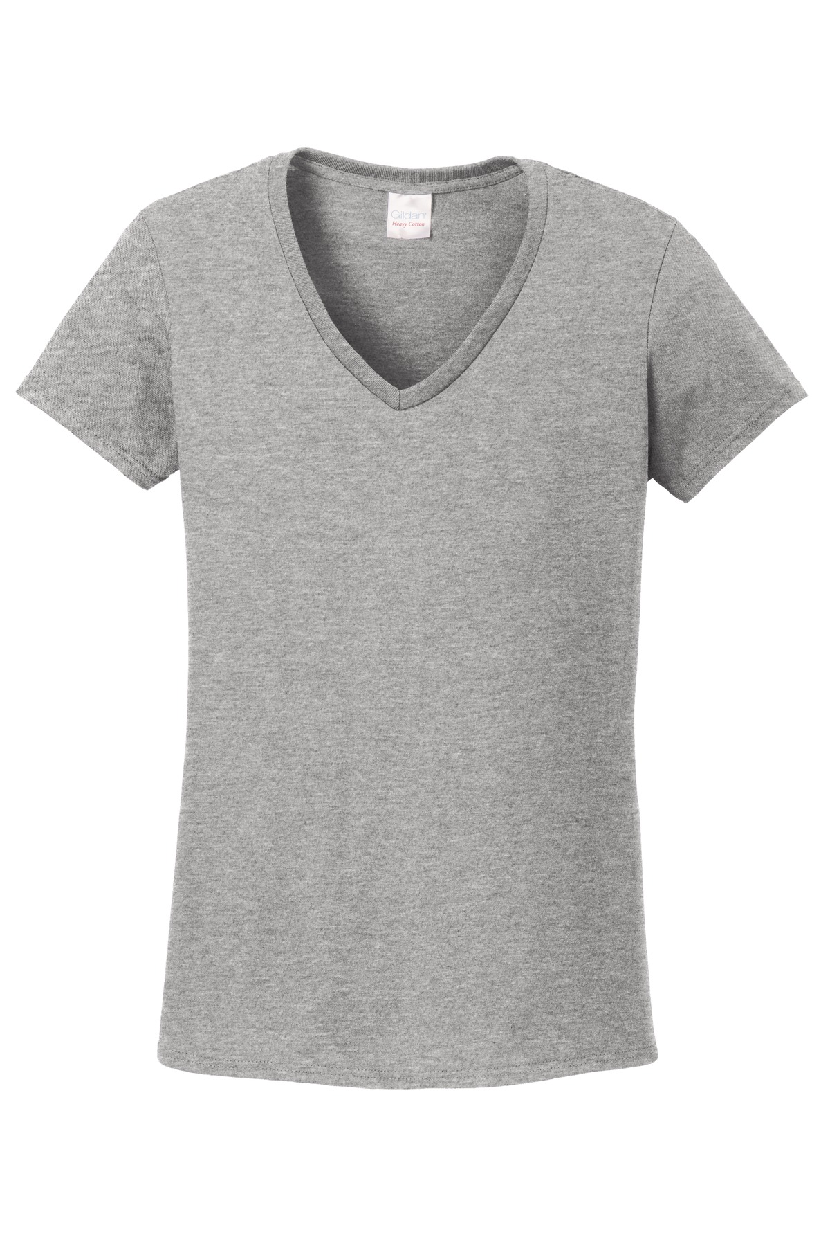 5V00L Gildan &#174;  Ladies Heavy Cotton ™  100% Cotton V-Neck T-Shirt. 1